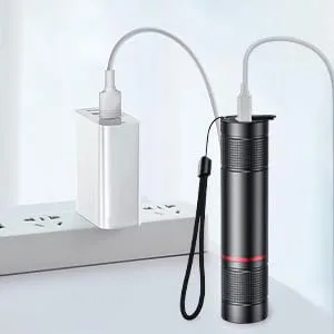 Blukar Flashlight Rechargeable High Lumens Tactical Flashlight Super Bright Small LED Flash Light-Zoomable Adjustable Brightness Long Lasting for Camping Outdoors Christmas Gifts Men & Women Black 1 pack-Black - product information 4