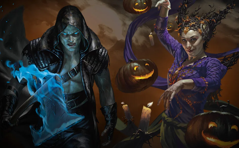 Magic: The Gathering Innistrad: Midnight Hunt Commander Deck Coven Counters (Green-White) - LEINORE, AUTUMN SOVEREIGN and WILHELT, THE ROTCLEAVER