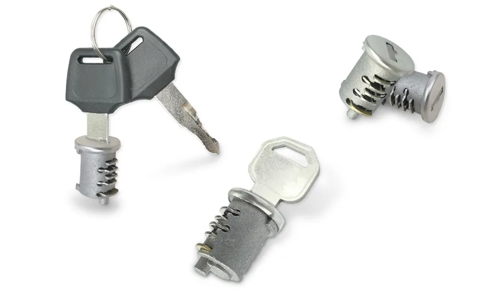 4 Pack Lock Cylinders Fits for Yakima SKS Car Rack System Replacement for SKS Lock Cores Includes 4 Cores 2 Keys and A Control Key - Lock Cylinders (4 Pack) Replacement for SKS
