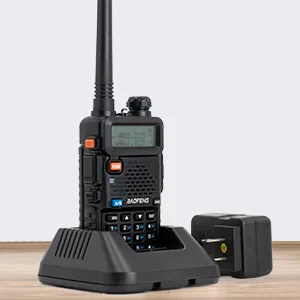 BaoFeng Radio UV-5R 8W 2Pack Handheld Ham Radios (VHF & UHF) with High Gain Antenna and Programming Cable (2Pack) (M) - uv5r