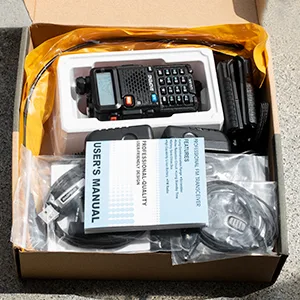 BaoFeng Radio UV-5R 8W 2Pack Handheld Ham Radios (VHF & UHF) with High Gain Antenna and Programming Cable (2Pack) (M) - UV5R
