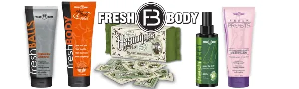 Fresh Body FB Asswipes To Go Single Packets- Everyday Flushable Bathroom Wipes with Aloe and Vitamin E (60 packets) 60 Count (Pack of 1) - a wipes banner header