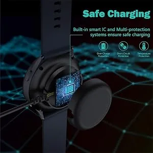 Galaxy Watch 5/4/3 Charger EMallee USB A Charging Dock for Samsung Galaxy Watch5 Pro Watch4 Classic Watch3 Active Active2 Accessories 2 Pack - product information 3