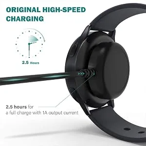 Galaxy Watch 5/4/3 Charger EMallee USB A Charging Dock for Samsung Galaxy Watch5 Pro Watch4 Classic Watch3 Active Active2 Accessories 2 Pack - product information 4