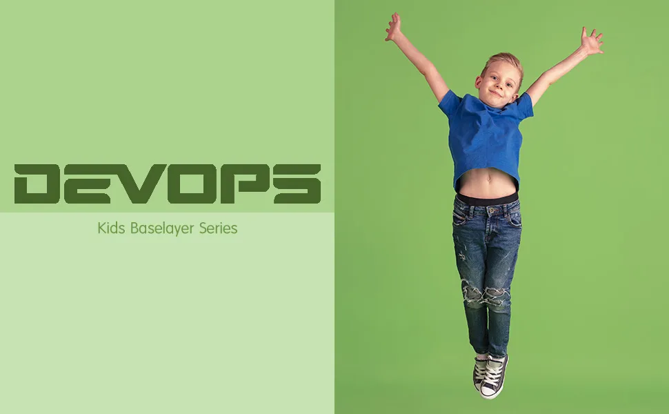 DEVOPS Youth Boys 2 or 3 Pack Compression Athletic Performance Baselayer Long Sleeve Shirts Large 1# Black / White / Navy - product information 1