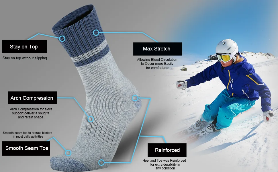 Ortis Men's 4 Pack Merino Wool Moisture Control Heavy Duty Work Boots Hiking Cushion Crew Socks Mixcolor1 13-15 - wool socks