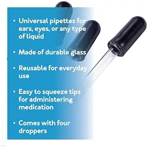 Apex Eye/Ear Dropper 2 Count (Pack of 1) - Universal pipettes