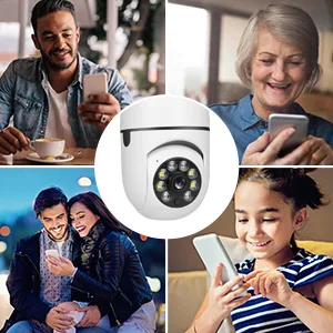 UPULTRA Security Camera 2packs 1080P Wireless WiFi Outdoor Home IP Camera E27 360 Degree Panoramic Motion Detection and Alarm Two-Way Audio Night Vision 2PK kit - product information 7