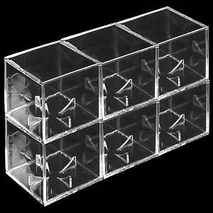 Tebery 6 Pack Acrylic Cube Baseball Holder UV Protected Baseball Display Case Box Clear Square Memorabilia Display Storage Sports Autograph Display Case Fits Official Size Ball - Baseball Display Cube