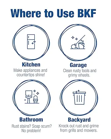 Bar Keepers Friend Cookware Cleanser & Polish - 12oz (2 Pack) - Use in the Kitchen, Garage and Bathroom on rust and grime