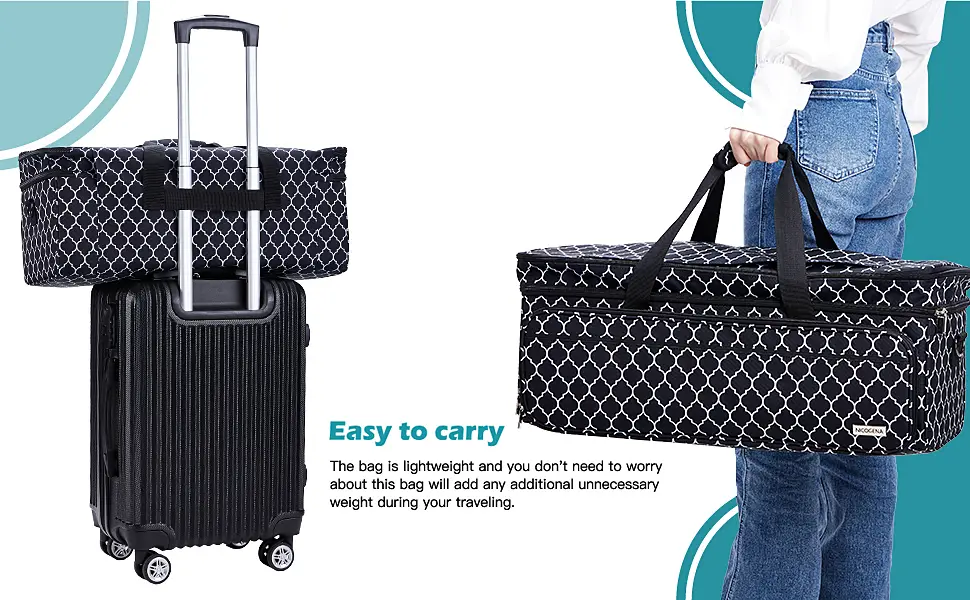 NICOGENA Double Layer Carrying Case with Mat Pocket for Cricut Explore Air 2 Cricut Maker Multi Large Front Pockets for Tools Accessories and Supplies Grey III-Grey (Double Layer with Mat) - carry case