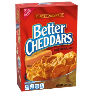 Better Cheddars Baked Snack Cheese Crackers 6 - 6.5 Ounce Boxes (Pack of 6) - image