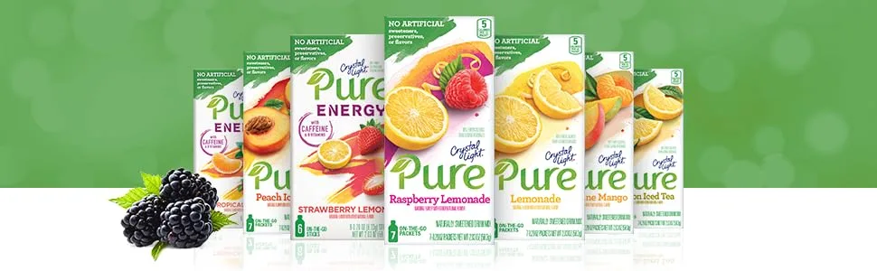 Crystal Light Sugar-Free Energy Grape On-The-Go Powdered Drink Mix 120 Count Grape 30 Count (Pack of 4) - product information 5
