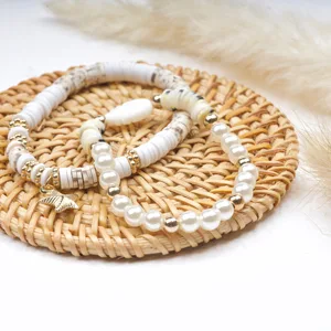 Deinduser Clay Beads 7200 Pcs 2 Boxes Bracelet Making Kit - 24 Colors Polymer Clay Beads for Bracelet Making - Jewelry Making kit with Gift Pack for Adults - Heishi Disc Beads - bracelet making kit for girls