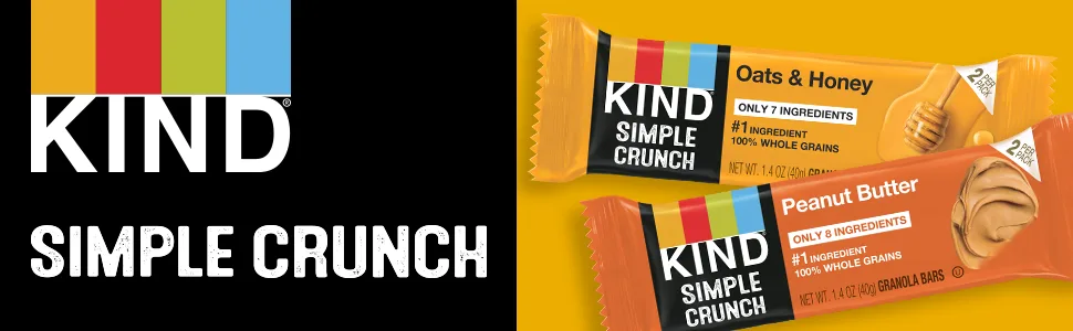 KIND Simple Crunch Bars Peanut Butter 7 Ounce (Pack of 8) Peanut Butter 7 Ounce (Pack of 8) - product information 1