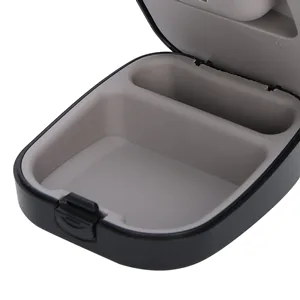 Hearing Aid Case Portable Drop Resistance Hearing Aid Storage Box Portable Hearing Aid Box Hearing Aid Protective Box for Store Hearing Aids(black) - product information 2