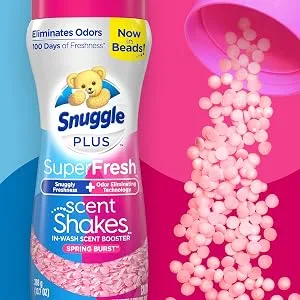Snuggle Scent Shakes In-Wash Scent Booster Beads SuperFresh Spring Burst 9 Ounces Pack of 4 - Scent Shakes Spring Burst