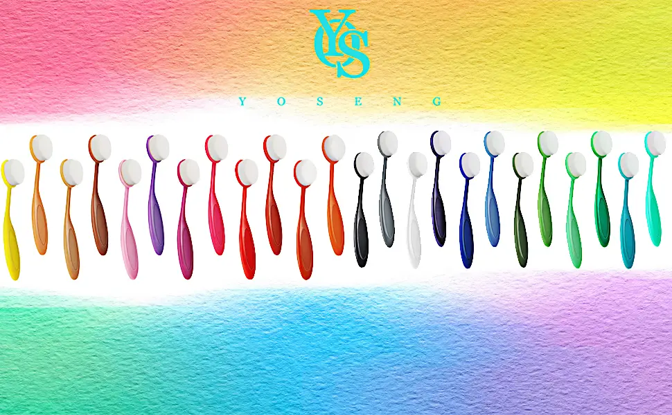 Yoseng 24 Pack Ink Blending Brushes Blenders Ink Blending Tool for Card Making Craft Broad Application Assortment Paper Crafter Color Code Handle (Brush Head Size 0.85 Inches) 24 Color Brushes - 24 Pack Ink Blending Brushes Blenders