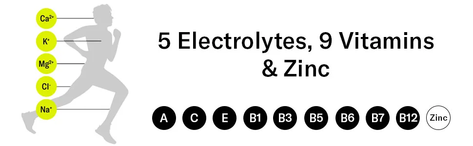 waterdrop Microlyte Set | 36 Electrolyte Tablets with 5 Electrolytes 9 Vitamins Zinc - No Sugar Calories and Vegan Sportsdrink - 5 Electrolytes, 9 Vitamins & Zinc