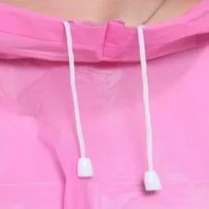 Rain Ponchos for Adults Women Reusable Raincoat with Drawstring Hood Men Waterproof EVA Rain Coats Family Pack (2 Pack) Pink Pink - pink1