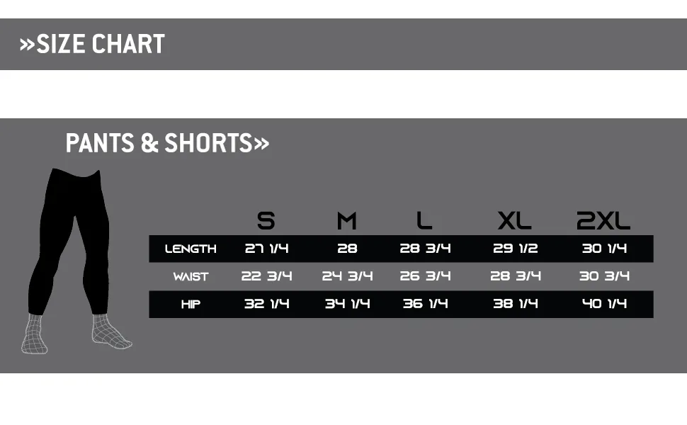 DEVOPS 2 Pack Men's 3/4 Compression Pants Athletic Leggings with Pocket Medium 2# (Basic) - Black / White - size chart