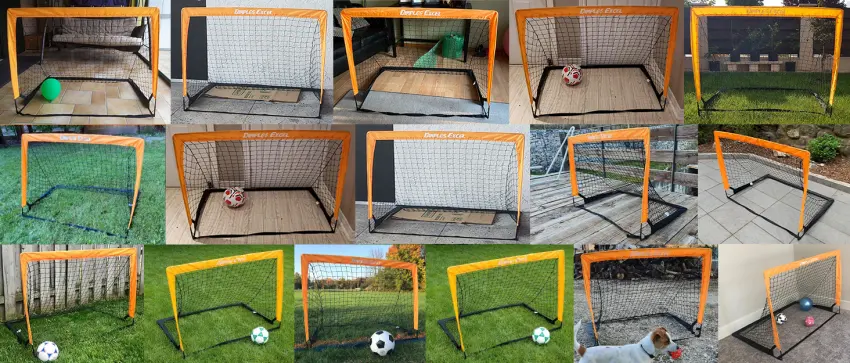 Dimples Excel Soccer Goal Soccer Net for Kids Backyard 1 Pack 5' x 3'6" - soccer goal