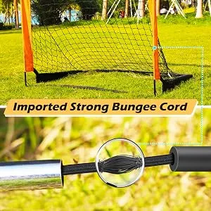 Dimples Excel Soccer Goal Soccer Net for Kids Backyard 1 Pack 5' x 3'6" - soccer goal