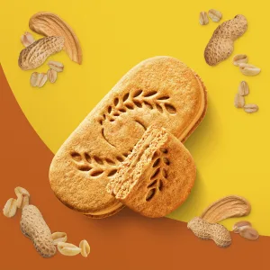 belVita Breakfast Sandwich Peanut Butter Breakfast Biscuits 8 Boxes of 8 Packs (2 Sandwiches Per Pack) - image