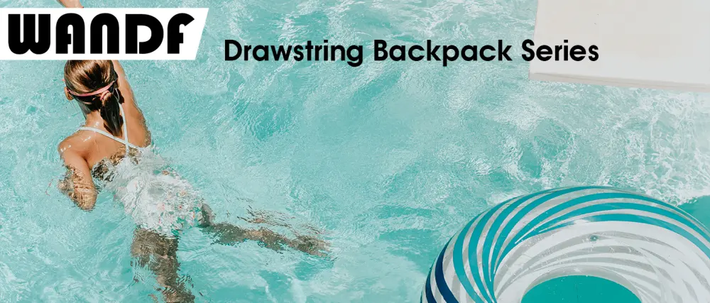 WANDF Swim Bag Mesh Drawstring Backpack with Wet Pocket Beach Backpack for Swimming Gym and Workout Gear Navy Blue Large - WANDF Swim Bag Mesh Drawstring Backpack with Wet Pocket Beach Backpack for Swimming