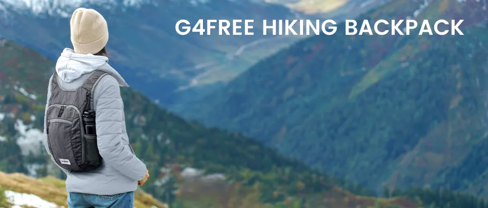 G4Free 20L Lightweight Packable Backpack Travel Hiking Daypack Foldable Grey - product information 1
