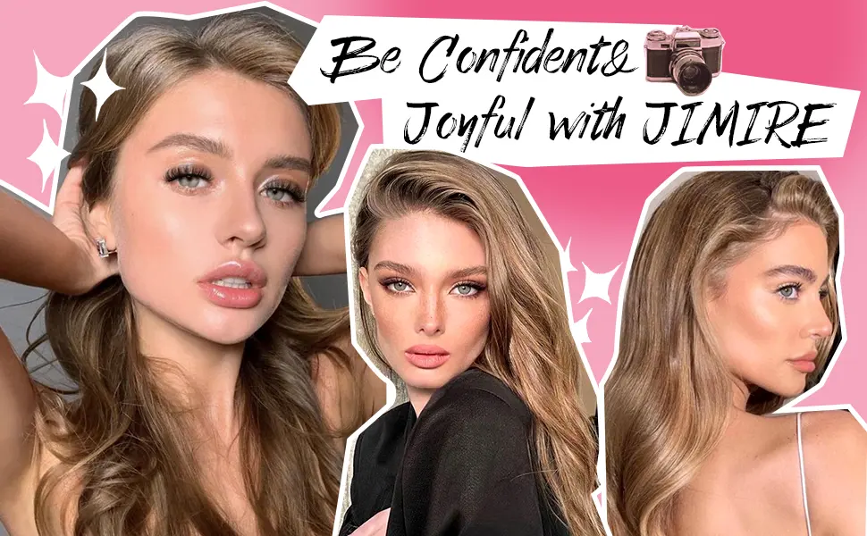 JIMIRE Mink Lashes Fluffy Cat Eye Lashes Wispy 6D Volume False Eyelashes Look Like Extensions Thick Soft Curly Fake Lashes 7 Pairs Pack 18MM Mink Fluffy - 5D thick volume fluffy fake lashes