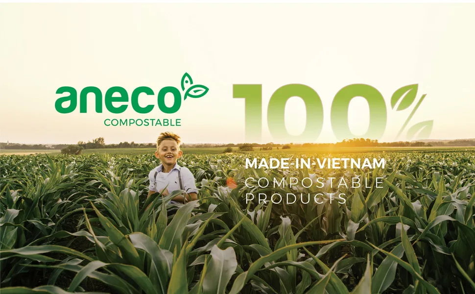 ANECO 100% Compostable Trash Bags Biodegradable Bag Extra Thick OK Compost Home BPI and TUV Certified (13 Gallon 50 Count) - product information 5