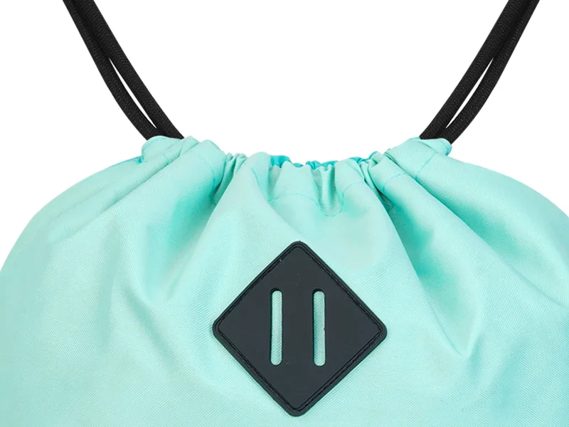 WANDF Drawstring Backpack Sports Gym Bag with Wet Compartment Water-Resistant String Bag Cinch Bag for Women Men (Grey) - drawstrings bag