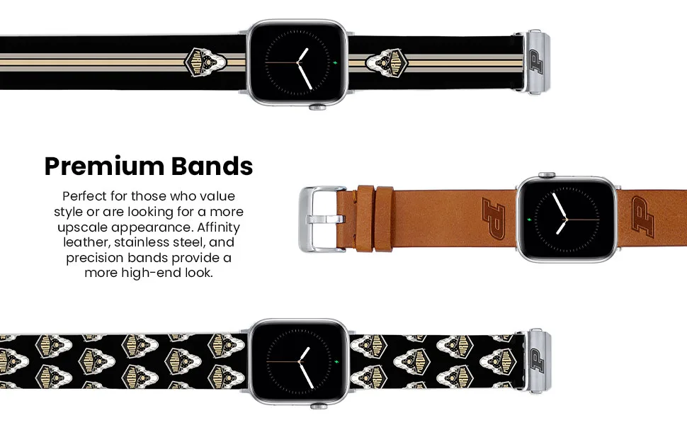 AFFINITY BANDS Purdue Boilermakers HD Case Cover Compatible with Apple AirPods Pro (Repeating) - Purdue Premium Watch Bands