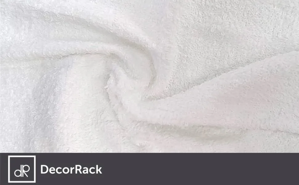 DecorRack 10 Pack 100% Cotton Wash Cloth Luxurious Soft 12 x 12 inch Ultra Absorbent Machine Washable Washcloths White (10 Pack) 10 Pack White - washcloth footer