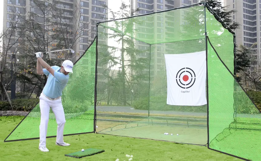 Golf Cage Net Golf Cage Netting Golf Hitting Cage Golf Nets for Backyard Driving Heavy Duty Golf Cage Net High Impact Golf Net System with Target(Size Optional) Barrier Side Net 2Packs - Golf Barrier Net