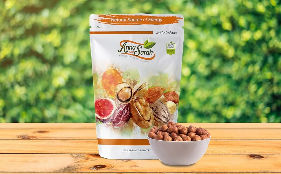Anna and Sarah Oregon Hazelnuts in Resealable Bag 1lb (1 Pack) 1 Pound (Pack of 1) - raw hazelnuts filberts oregon