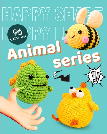 PP OPOUNT Beginner Crochet Kit - Cute Bee & Ladybug Complete Crochet Kit for Beginners Starter Pack for Adults and Kids Includes Step-by-Step Instruction and Video Tutorials (Patent Product) - wobbles crochet animal kit