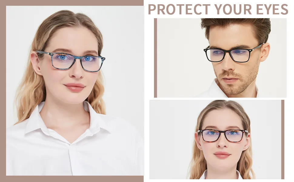 Sumkyle 3 Pack Progressive Multifocus Reading Glasses for Men Women Blue Light Blocking Spring Hinges Computer Readers (3 Black 2.00) 3 Black 2.0 x - Progressive Reading Glasses