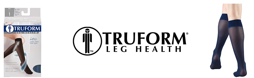Truform Compression 8-15 mmHg Sheer Knee High Stockings Beige Medium 2 Count (1763BG-M 2PK) Medium (Pack of 2) Beige - product information 4