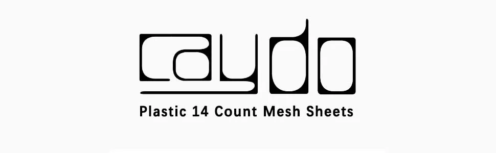 Caydo 4 Pieces 14 Count Plastic Mesh Canvas 14 CT Plastic Aida for Cross Stitch Making Jewelry Organizer and 3D Models (8 X 11 Inch) Clear White - Caydo 4 Pieces 14 Count Plastic Mesh Canvas