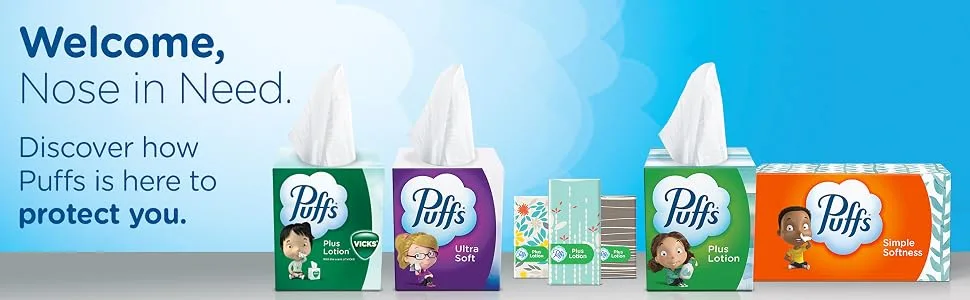 Puffs Ultra Soft Non-Lotion Tissues 10 Cubes 56 Tissues Per Box 56 Count (Pack of 10) - More About Puffs Facial Tissue