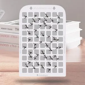 Mosalogic Flying Insect Trap Plug-in Mosquito Killer Indoor Gnat Moth Catcher Fly Tapper with Night Light UV Attractant Catcher for Home Office White-1PACK 1Pack White - GLUE CARD