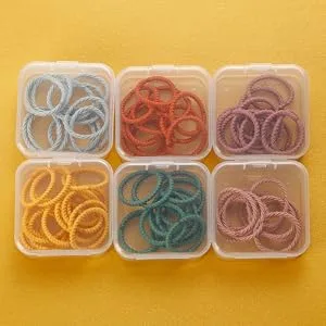 Mathtoxyz Small Bead Organizers 15 Pieces Plastic Storage Cases Mini Clear Bead Storage Containers Transparent Boxes with Hinged Lid and Rectangle Clear Craft Supply Case - Bead Storage Containers