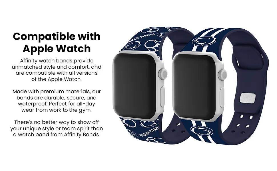 AFFINITY BANDS Penn State Nittany Lions Custom Name HD Case Cover Compatible with Apple AirPods Pro (Navy) Penn State Nittany Lions Navy - Penn State Apple Watch Bands