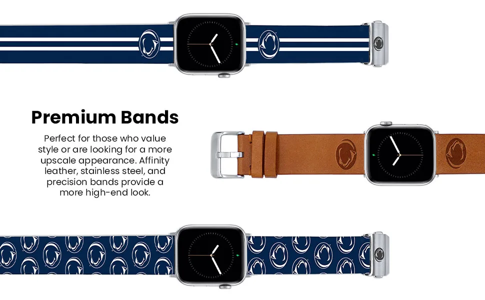 AFFINITY BANDS Penn State Nittany Lions Custom Name HD Case Cover Compatible with Apple AirPods Pro (Navy) Penn State Nittany Lions Navy - Penn State Premium Watch Bands
