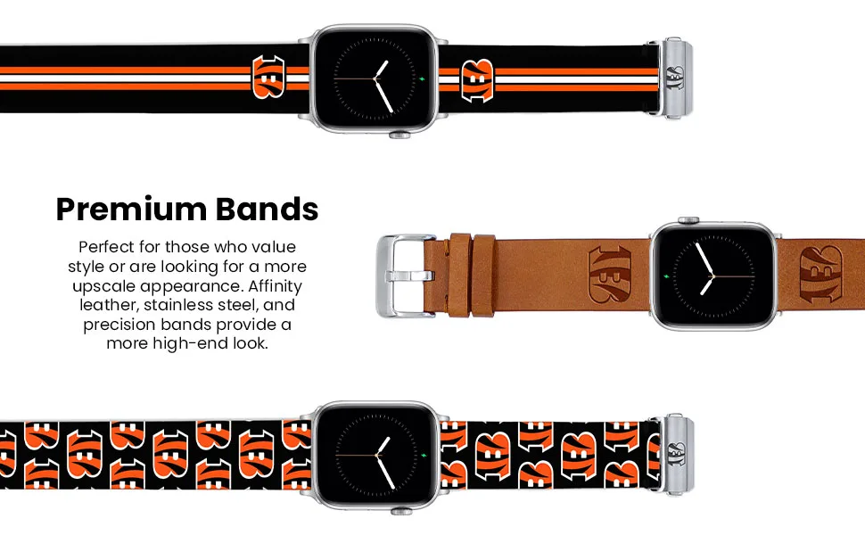 GAME TIME Cincinnati Bengals Engraved Silicone Case Cover Compatible with Apple AirPods Pro (Orange) - Cincinnati Bengals Watch Bands
