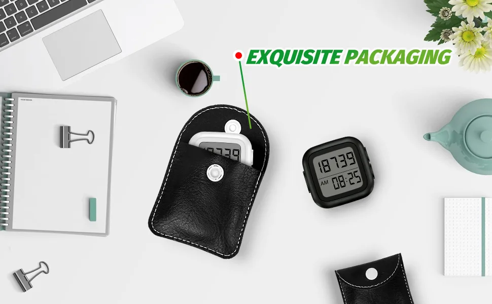3D Pedometer for Walking with Clip Simple Step Counter with Large Display Track Steps Activity Time and Back Light Accurate Step Counter for Walking for Men Women Seniors Kids 01-Black - product information 22