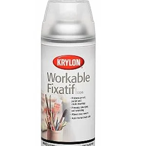 Krylon Workable Fixatif Clear Spray (11 oz) - 6 Pack - product information 1