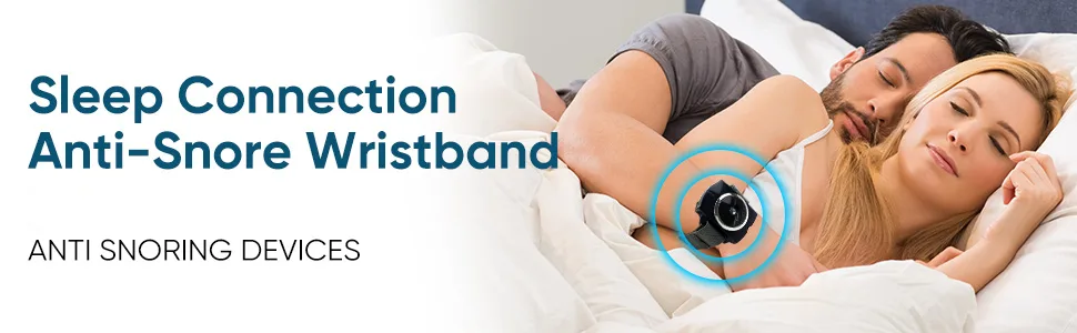 Anti Snoring Devices Sleep Connection Anti-Snore Wristband Effective Snoring Solution Snore-Stop-p r for Blocked Nostrils Snore Reduction 1 Count (Black) - Sleep Connection Anti-Snore Wristband